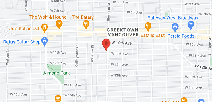 map of 3305 W 11TH AVENUE